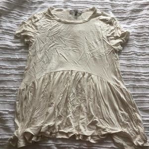 Gaze white flare top